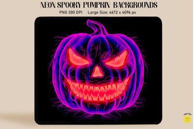 Neon Pink Glowing Jack-O&#039;-Lantern