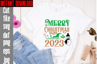 Merry Christmas 2023 SVG cut file,Mega Retro Christmas Svg Bundle, Ret