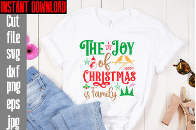 The Joy Of Christmas Is Family SVG cut file&2C;Mega Retro Christmas Svg B