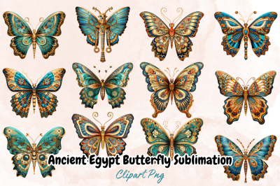 Ancient Egypt Butterfly Sublimation