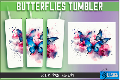 Butterflies Tumblers Bundle Wrap 20 oz v.2