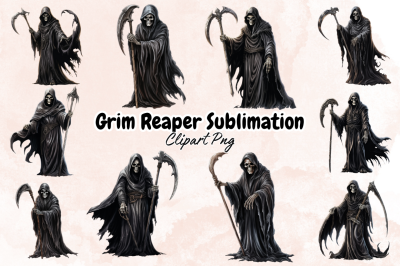 Grim Reaper Sublimation Clipart