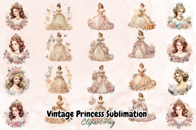 Vintage Princess Sublimation