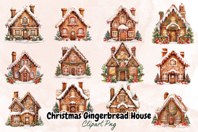 Christmas Gingerbread House Clipart