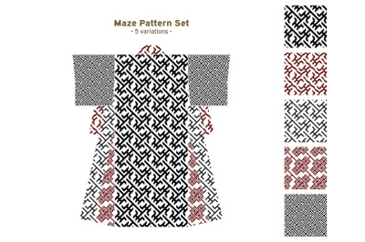 Maze Pattern Set 20