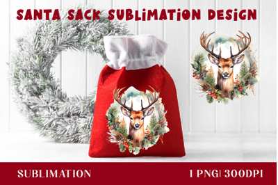 Deer Sublimation Design, Gift Bag