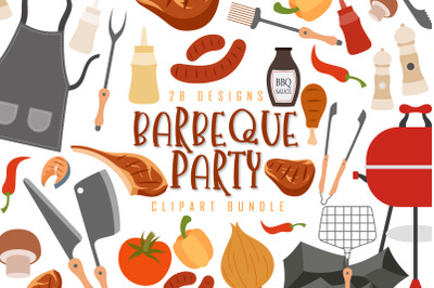 Barbeque Party Clipart Bundle