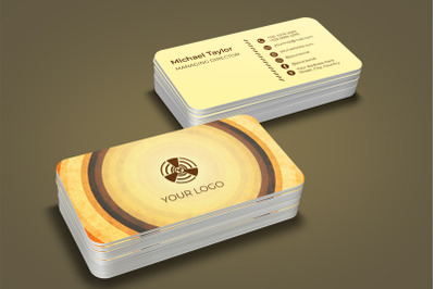 Retro Business Card Design Template&nbsp;