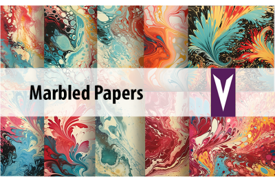 Marbled Printable Papers
