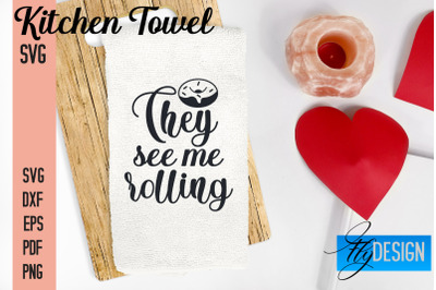 Kitchen Towel SVG | Kitchen Quotes Design | Home SVG