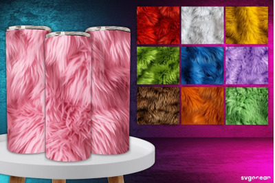 Fur Texture Tumbler Wrap Bundle | 20 Oz | Sublimation