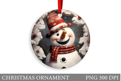 Snowman Christmas Ornament. Christmas Ornament Design