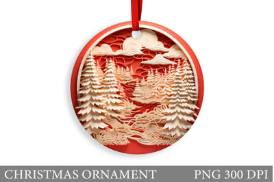 Winter Christmas Ornament. Christmas Ornament Design