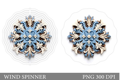 Snowflake Wind Spinner Sublimation