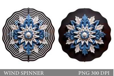 Snowflake Spinner Design. Snowflake Wind Spinner Template