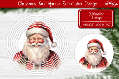 Santa Wind spinner, Christmas wind spinner