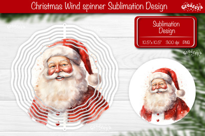 Santa Wind spinner, Christmas wind spinner