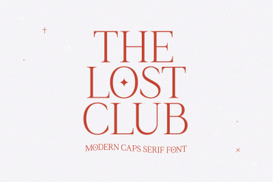The Lost Club - Modern Serif Font