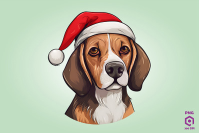 Christmas Beagle Dog