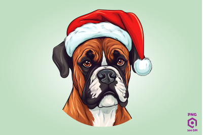 Christmas Boxer Dog 1