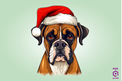 Christmas Boxer Dog 2