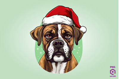 Christmas Boxer Dog