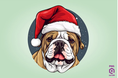 Christmas Bulldog Dog 3