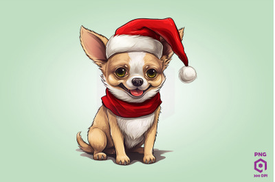 Christmas Chihuahua Dog 1