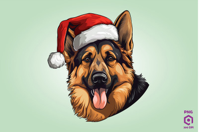 Christmas German Shepherd Dog 1