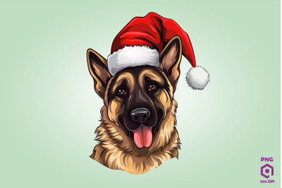 Christmas German Shepherd Dog 2