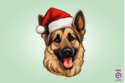 Christmas German Shepherd Dog