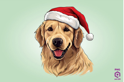 Christmas Golden Retriever Dog