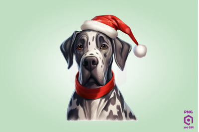 Christmas Great Dane Dog 1