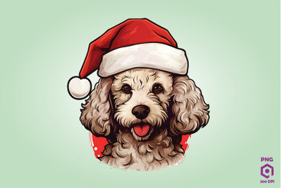 Christmas Poodle Dog 2