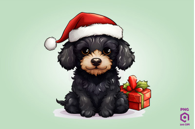 Christmas Poodle Dog 3