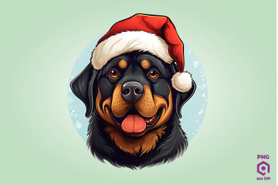 Christmas Rottweiler Dog