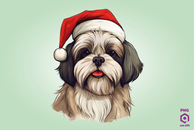 Christmas Shih Tzu Dog 1