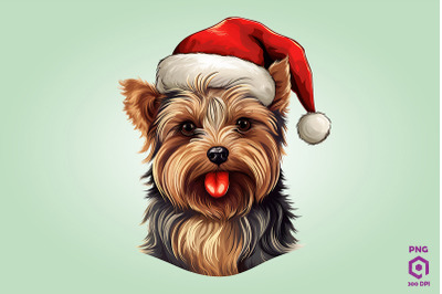 Christmas Yorkshire Terrier Dog 1