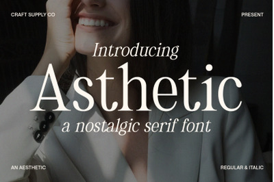 Asthetic - Nostalgic Serif Font