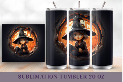 Witch tumbler sublimation PNG Halloween tumbler