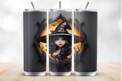 Witch tumbler sublimation PNG Halloween tumbler