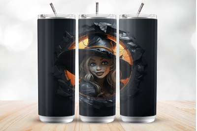 Witch tumbler sublimation PNG Halloween tumbler