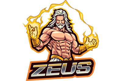 Zeus esport mascot logo design