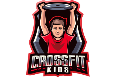 Gym kids mascot logo design