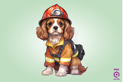 Firefighter Spaniel Dog