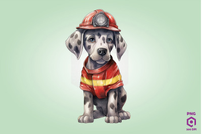 Firefighter Great Dane Dog