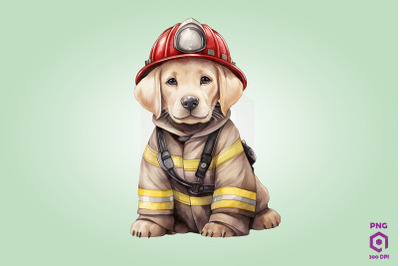 Firefighter Labrador Retriever Dog