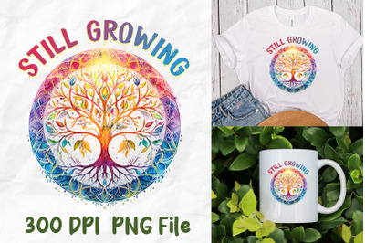 Still Growing Yoga Tree Of Life Mandala