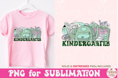 Retro Kindergarten png, Kindergarten sublimation