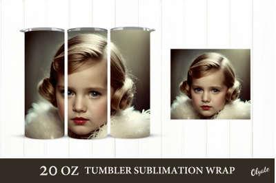 Vintage Baby Tumbler. 20 OZ Retro Sublimation